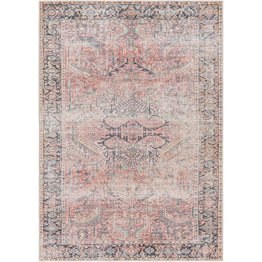 SURYA - Alfombra Escandinava Lavable en Lavadora Azul 160x213