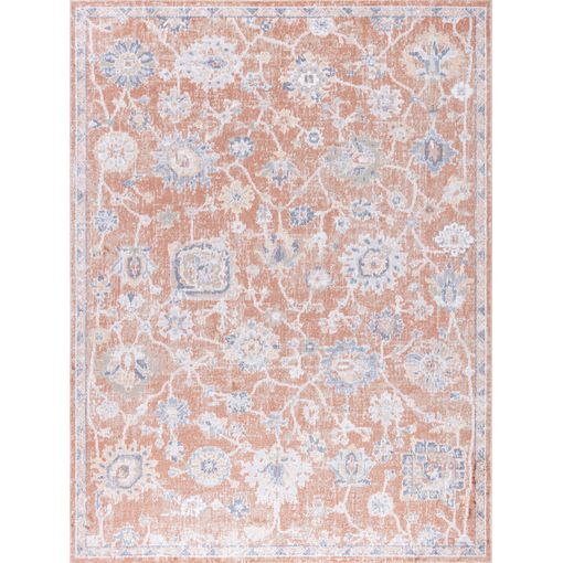 SURYA - Alfombra Vintage Lavable en Lavadora Rosa 160x213