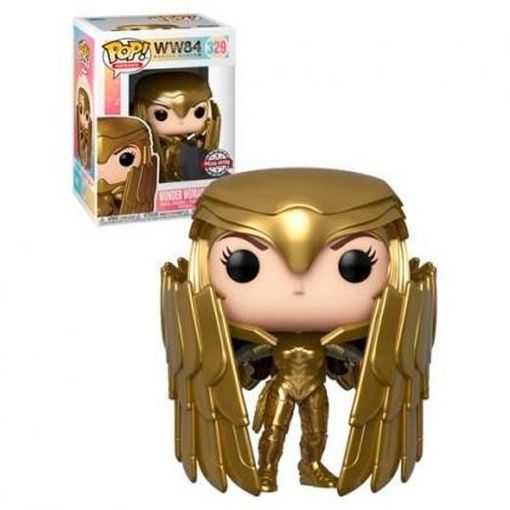 Funko Pop Wonder Woman Golden Armor Shield Nº329 -caja Orig