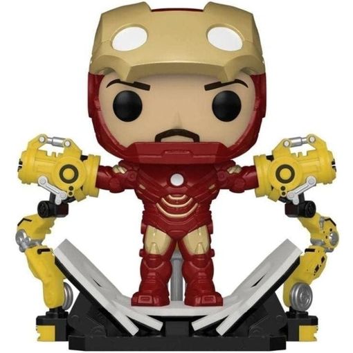 Figura Funko Pop! Deluxe Marvel Iron Man Con Gantry Modelo 905 | 56772 Edición Exclusiva