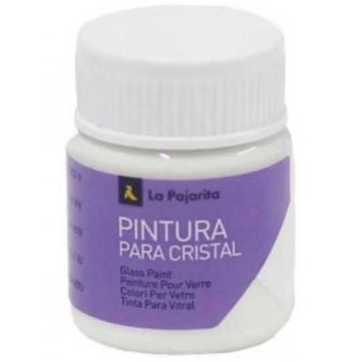 Pintura para cristal al agua La Pajarita 25 ml Blanco