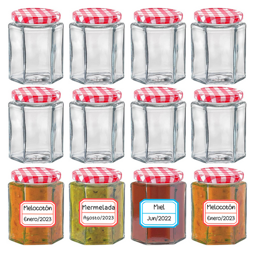 12 Tarros De Cristal Cuadrados Con Tapas Metálicas Herméticas De 120ml +  Ebook De Regalo De 102 Recetas con Ofertas en Carrefour