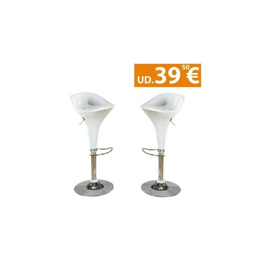 Conjunto 2 Taburetes Dublin (color: Blanco)