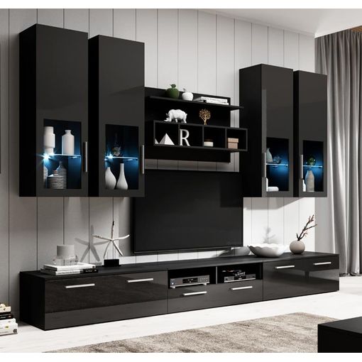 Conjunto Muebles Salon, Mesa 170 Negro Patas X 8 Comensales, Mueble Tv  140, Aparador / Buffet 140, Roble Y Negro, Estilo Industrial con Ofertas  en Carrefour