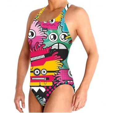 Bañador Natacion Mujer Y Niña Monster Para Piscina Doble Forro -bbosi con Ofertas en Carrefour | Las ofertas de Carrefour