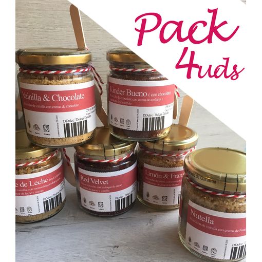 Pack 4 Tartas En Tarrito - 2 Sabores A Elegir