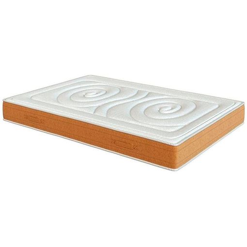 Colchón Muelle Ensacado, Modelo Extreme, 120 X 180 X 28cm, Máxima Adaptabilidad - Todas Las Medidas, Blanco Y Camel