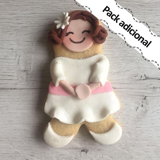 Pack Adicional 10 Galletas Personalizadas Fondant Comunión Modelo 11
