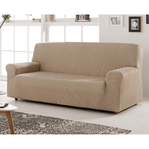 Funda De Sofa Elástica Adaptable Orion, 4 Plazas - 210 - 240 Cm. Crudo  Estoralis con Ofertas en Carrefour