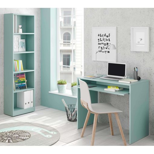 Pack Estudio Habitación Juvenil Infantil I-joy Color Verde Dormitorio  Moderno (escritorio + Estantería) con Ofertas en Carrefour