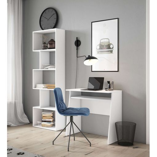Conjunto Muebles Para Despacho Oficina Estudio Color Blanco Mate