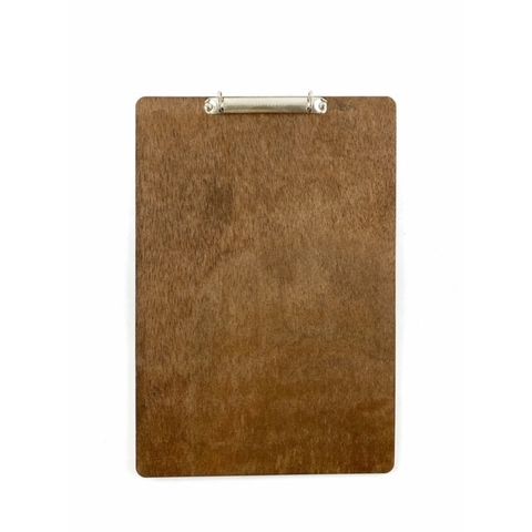 Carta Menú Madera De 24 X 35 Cm Con Sistema De Anillas Redondas Parte Superior