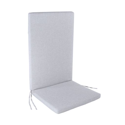 Pack 2 Cojines Para Silla Plegable, Asiento Y Respaldo, Poliéster 180 Gr,  Color Gris, 92x42x4 Cm con Ofertas en Carrefour