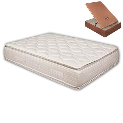Pack Colchón Pillow Top 33 Cm + Canapé Cerezo 105x190 Cm. Pikolin