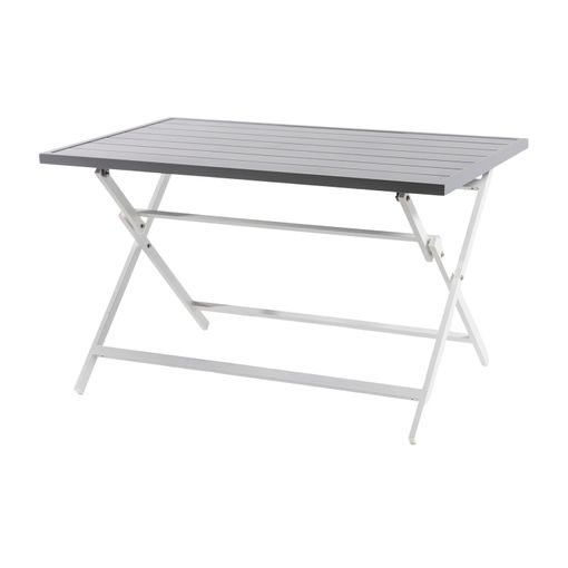 Mesa Rectangular Plegable Blanca de 240cm