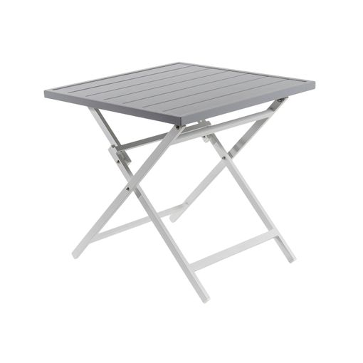 vida músico riqueza Mesa Para Exterior Plegable Cuadrada, Aluminio Color Blanco, Medidas  70x70x71 Cm, Mesa De Comedor De Jardín, Mobiliario De Patio, Mesa Para  Terraza con Ofertas en Carrefour | Ofertas Carrefour Online