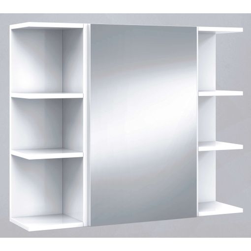 Mueble De Baño Lupe 2 Puertas Con Espejo, Sin Lavabo, Color Blanco Brillo  con Ofertas en Carrefour