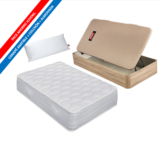 Pack Colchón Quebec Visco 29 Cm + Canapé Blanco 120x190 Cm. Pikolin con  Ofertas en Carrefour