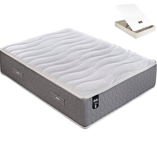 Pack Colchón Quebec Visco 29 Cm + Canapé Gris 135x200 Cm. Pikolin