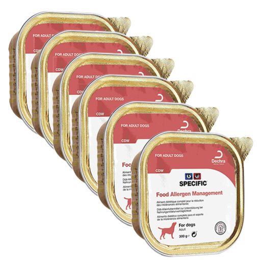 Specific Alimento Húmedo Para Perros Con Alergias Food Allergen Management Cdw, Pack 6 Bandejas 300 Gr