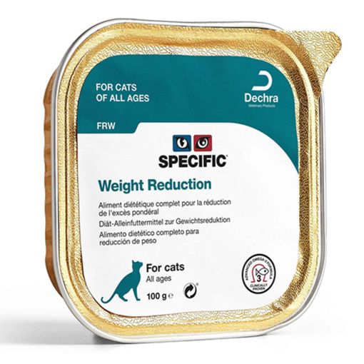 Specific Alimento Húmedo Para Gatos Weight Reduction Frw, Pack 4 X 7 X 100 Gr