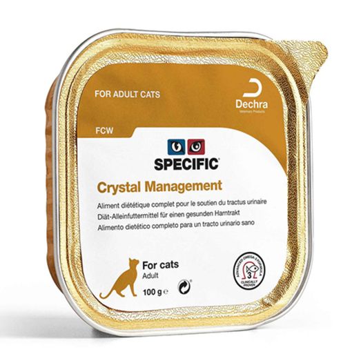 Specific Alimento Húmedo Para Gatos Crystal Management Fcw, Pack 4 X 7 X Bandeja 100 Gr