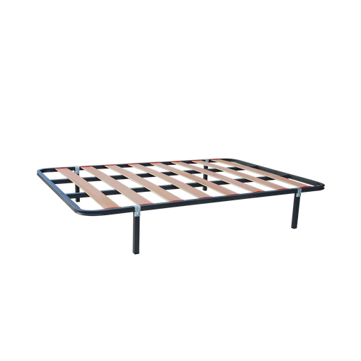 Somier 120x180 Cm Tubo Acerado 40x30 Mm Láminas Anchas Con Sistema  Anti-ruido. Patas Cilíndricas De 32 Cm. con Ofertas en Carrefour