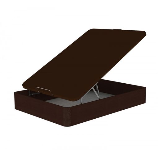Canape Abatible Madera 135x190 Wengue Tapa Tapizada 3d Colchum