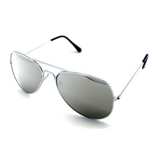 Gafas De Sol Aviador Hombre Mujer Sunglasses Uv400 Espejo Plateado