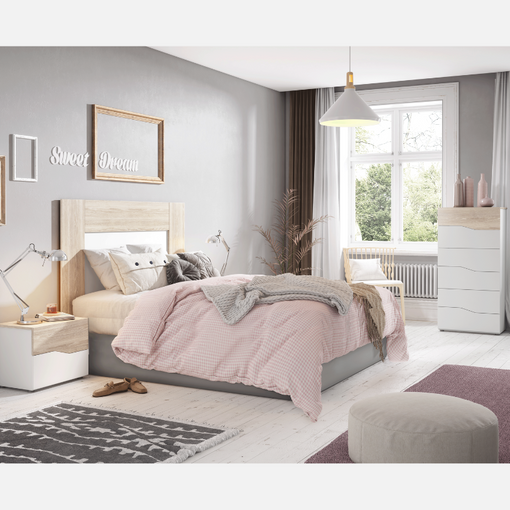 Pack De Muebles De Dormitorio Con Cómoda En Color Blanco Y Sahara Estilo  Nórdico con Ofertas en Carrefour