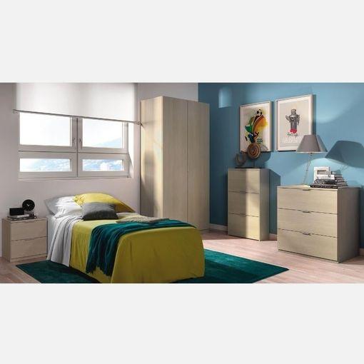 Pack 3 Muebles Auxiliares Para Dormitorio Juvenil En Color Roble con  Ofertas en Carrefour