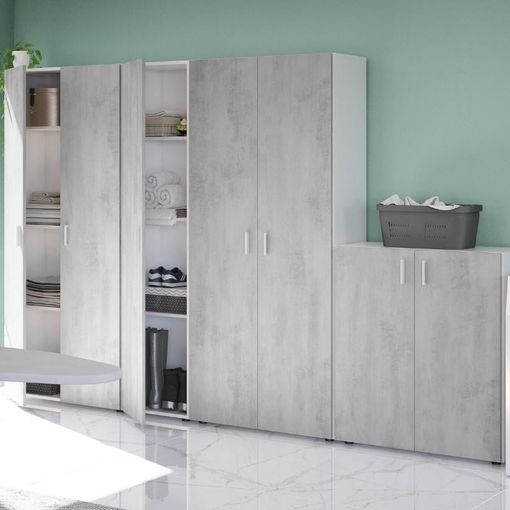 Módulo Inferior Cocina Eko 80 Cm 2 Puertas 2 Cajones Armario Modular Bajo  Color Blanco Mate con Ofertas en Carrefour