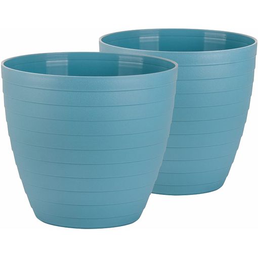 Set 2 Macetas Para Exterior E Interior Plástico Activotex 13 Cm Marrón con  Ofertas en Carrefour