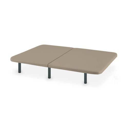 Base Tapizada Partida Tejido 3d Color Beig 80x190cm Maxcolchon
