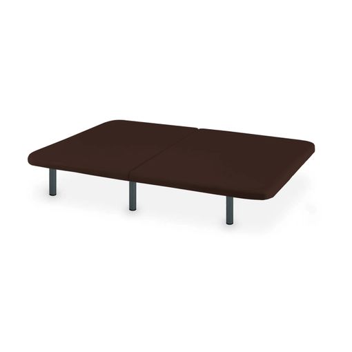 Base Tapizada Partida Tejido 3d Color Wengué 90x190cm Maxcolchon