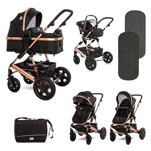 BEBELISSIMO - Carrito de Bebé Tres Piezas 3 en 1 - i-Size - Silla de Paseo  para Niños - Carricoche de 3 Piezas - 0-22kg - Sistema de viaje, Silla