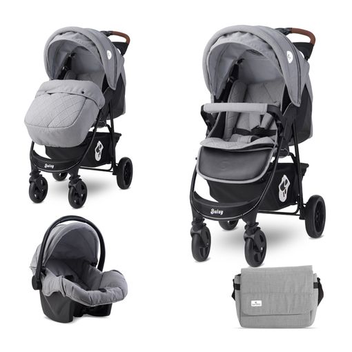 Carrito De Bebé 2 Piezas Daisy Lorelli Gris con Ofertas en Carrefour