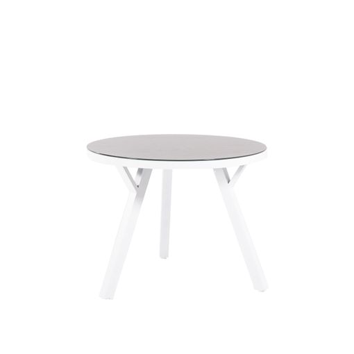 Mesa Redonda Plegable De Madera - Blanco con Ofertas en Carrefour