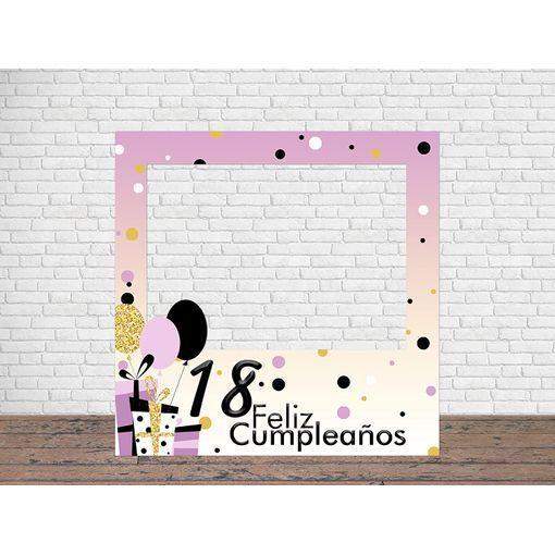 Oedim Feliz 18 Cumpleaños 80 X 80 Cm, Eventos O Celebraciones Puntuales, Ventana Troquelada, Photocall Cartón con Ofertas en Carrefour