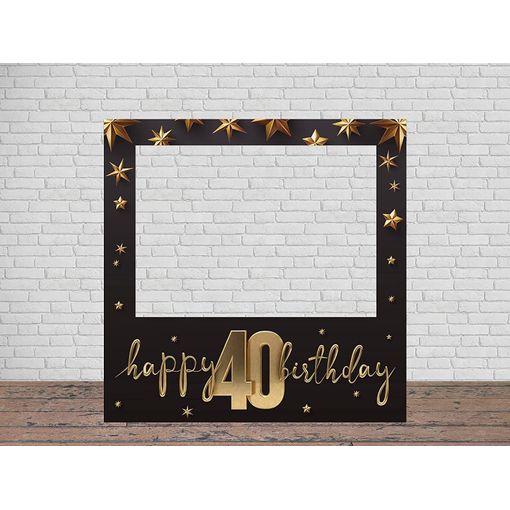 Oedim Feliz 40 Cumpleaños Estrellas 100 X 100 Cm, Eventos O Celebraciones  Puntuales, Ventana Troquelada, Photocall Cartón con Ofertas en Carrefour