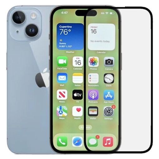 Protector Pantalla Apple Iphone 15 (5g) 5d Cristal Completo Full Glue Negro  con Ofertas en Carrefour