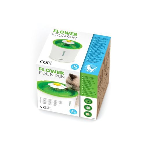 Catit Fuente con flores: bebedero de 3 litros con filtro de triple acción :  Productos para Animales 