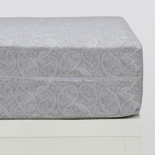 Funda de colchón impermeable con cremallera, color blanco, 36 x 80 pulgadas