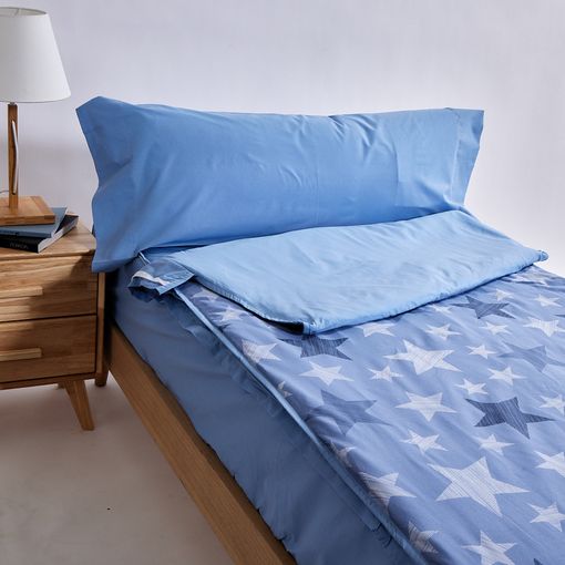 10xdiez Juego De Sábanas Casiopea, (cama 120 Cm - Azul) con Ofertas en  Carrefour