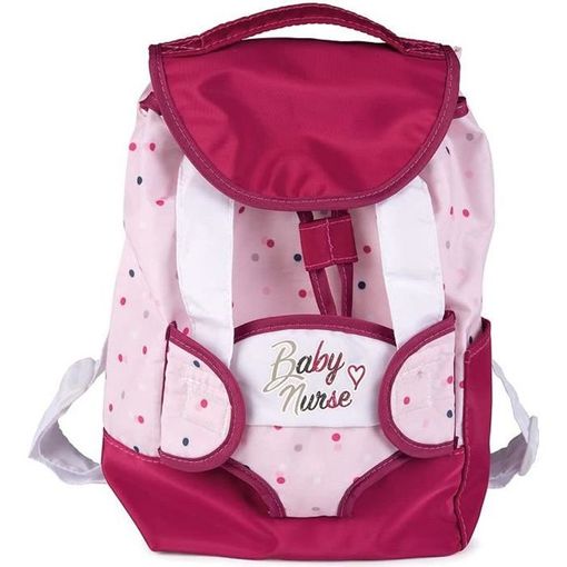 Mochila Portabebés Muñecas Rosa-Gris