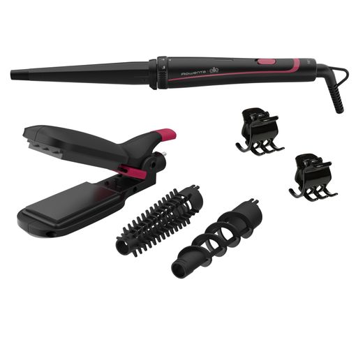 Plancha De Pelo Rizadora Rowenta Cf4231f0 Infinite Looks Multistyler con  Ofertas en Carrefour