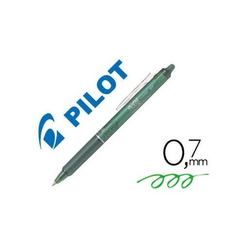 Boligrafo Pilot Frixion Clicker Borrable 0,7 Mm Color Verde Claro