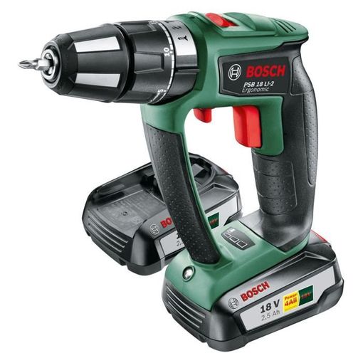 Taladro Percutor Inalámbrico Bosch Brushless 2 Baterías 4amp