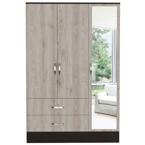 Armario De Baño Con Espejo De Pared Con 2 Puertas 58x56x13cm con