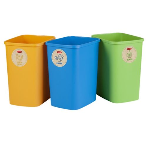 Cubo De Basura Y Reciclaje De Acero Antracita Arregui 3 Compartimentos con  Ofertas en Carrefour